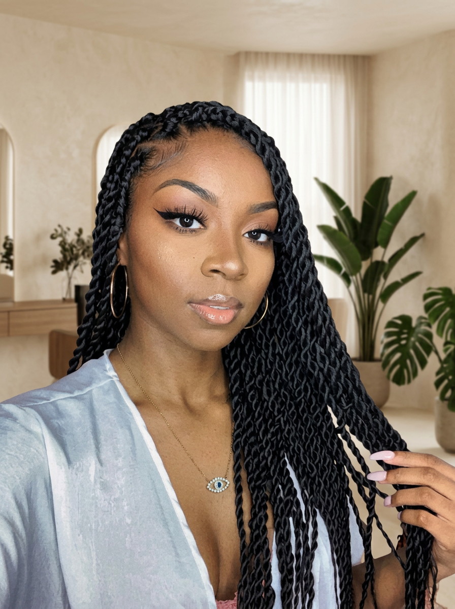 Regular Senegalese Twist by Braided Crown Clinic